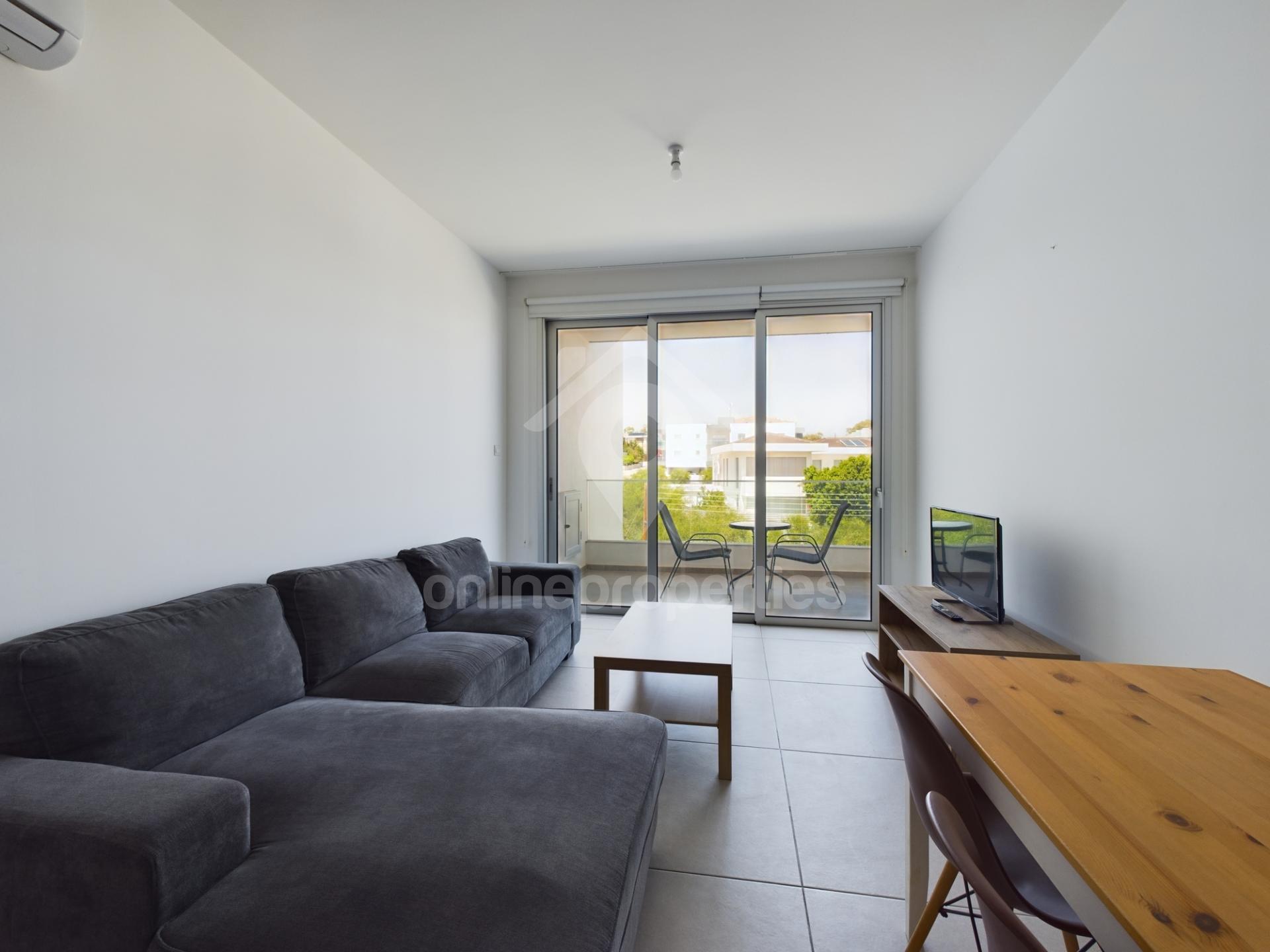 Modern one bedroom flat with large balcony