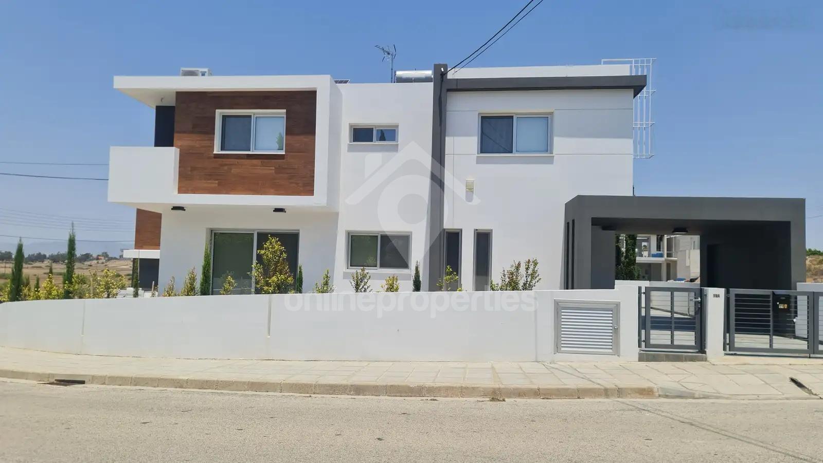 Bright and spacious 4-bedroom detached house available for rent in a quiet area of Nicosia (Stelmek)